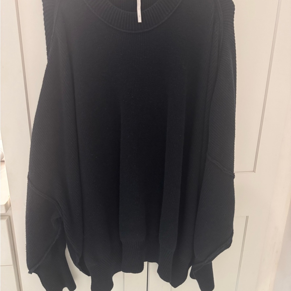Free People Easy Street Tunic Women's Black Sweater Size L